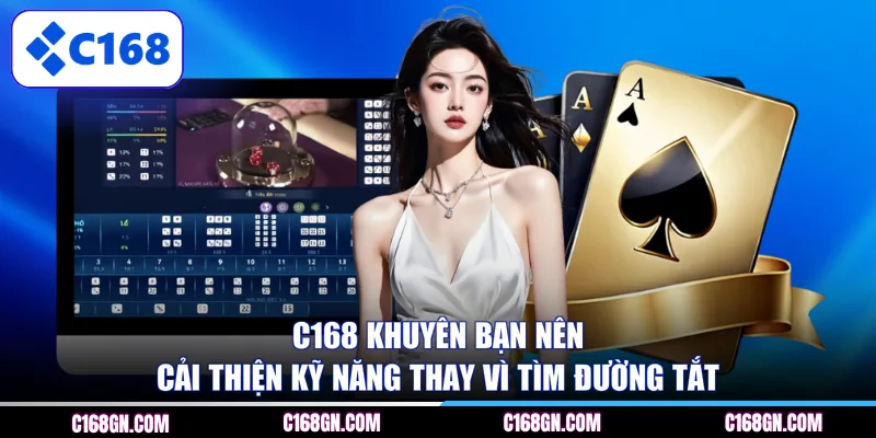 C168 khuyên bạn nên cải thiện kỹ năng thay vì tìm đường tắt